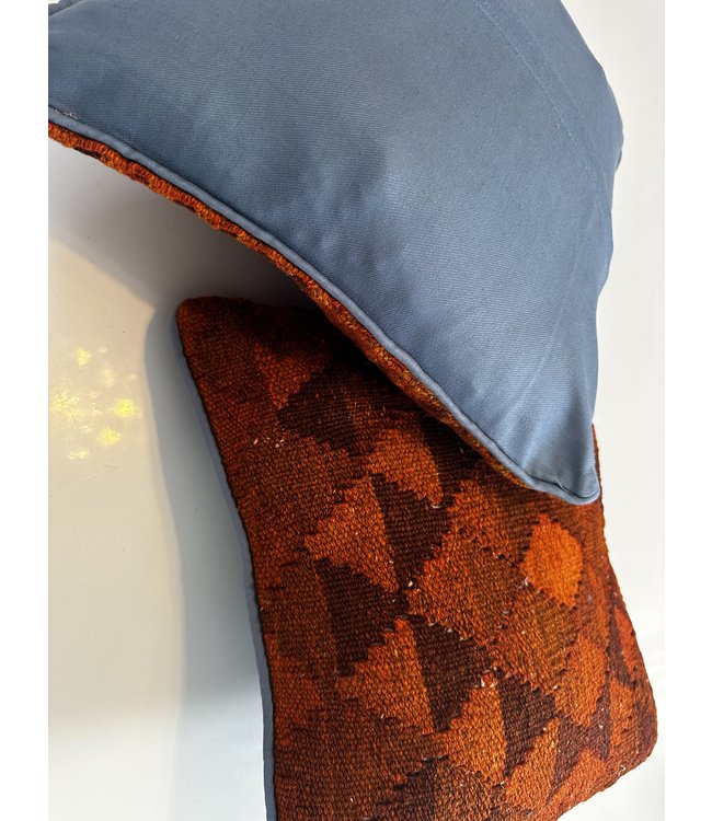 vintage 2x kilim cushion cover ca 40x40 cm with filling