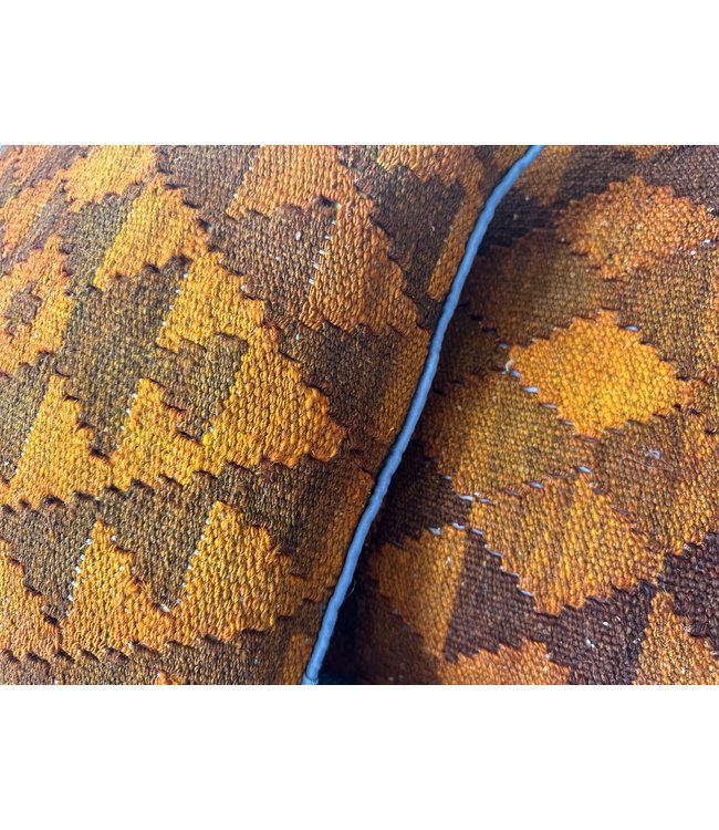 vintage 2x kilim cushion cover ca 40x40 cm with filling