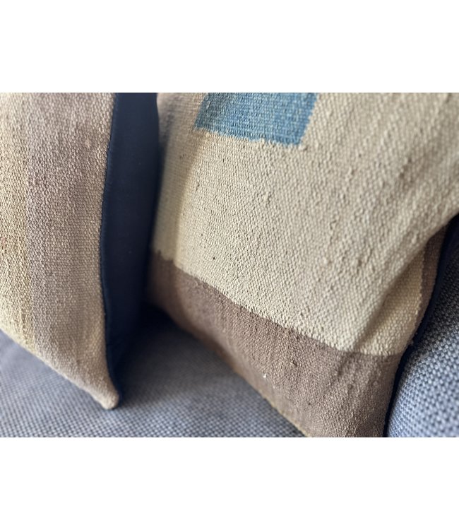 vintage 2x kilim cushion cover ca 40x40 cm with filling