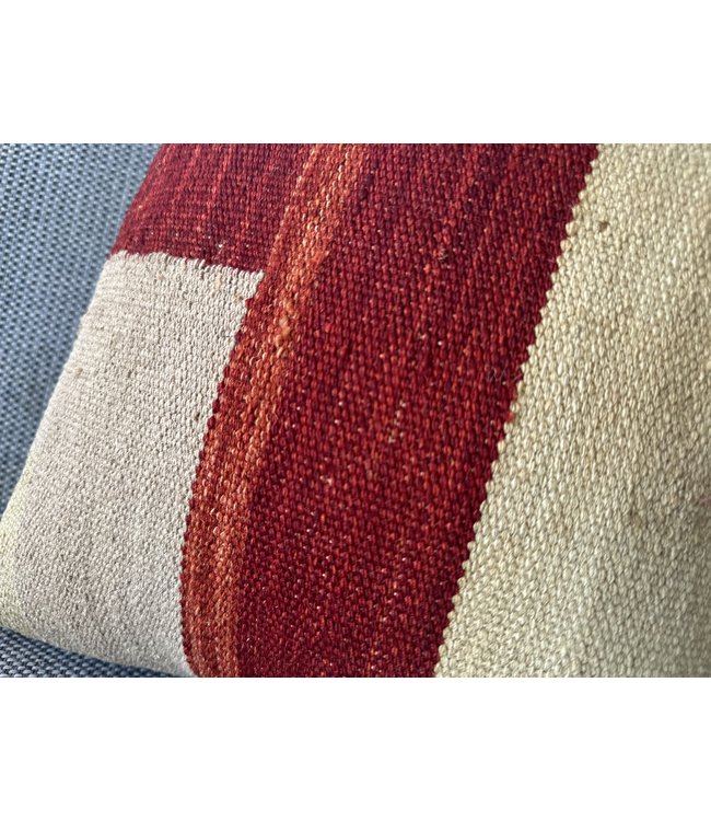 vintage 2x unike vintage kelim kussens met vulling 40x40 cm