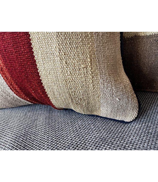 vintage 2x unike vintage kelim kussens met vulling 40x40 cm