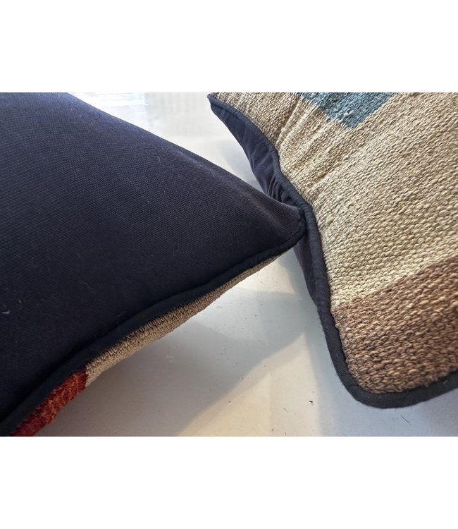 vintage 2x unike vintage kelim kussens met vulling 40x40 cm