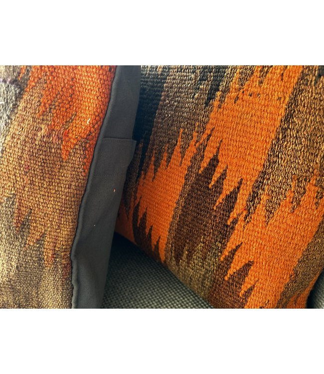 vintage 2x kilim cushion cover ca 40x40 cm with filling