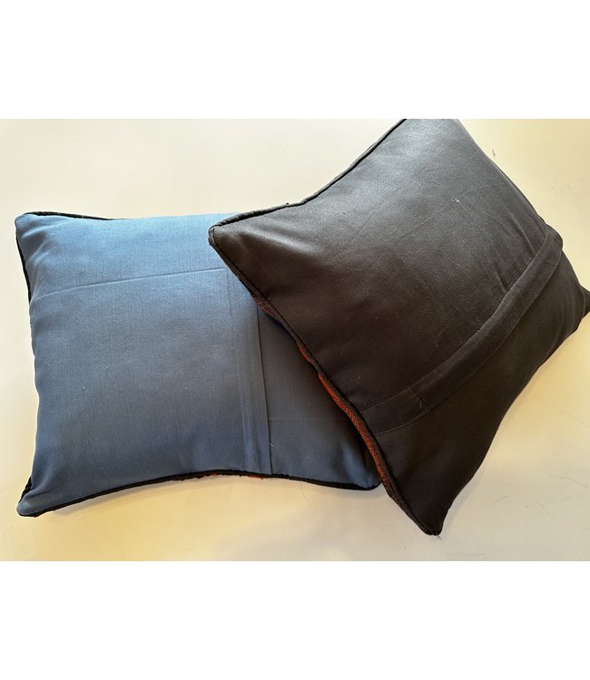 vintage 2x unike vintage kelim kussens met vulling 40x40 cm
