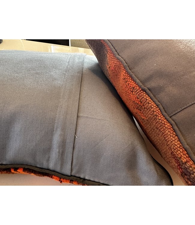 vintage 2x kilim cushion cover ca 40x40 cm with filling