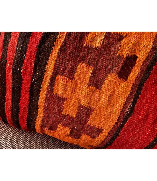 vintage 1 x kilim cushion cover ca 60x40 cm with filling