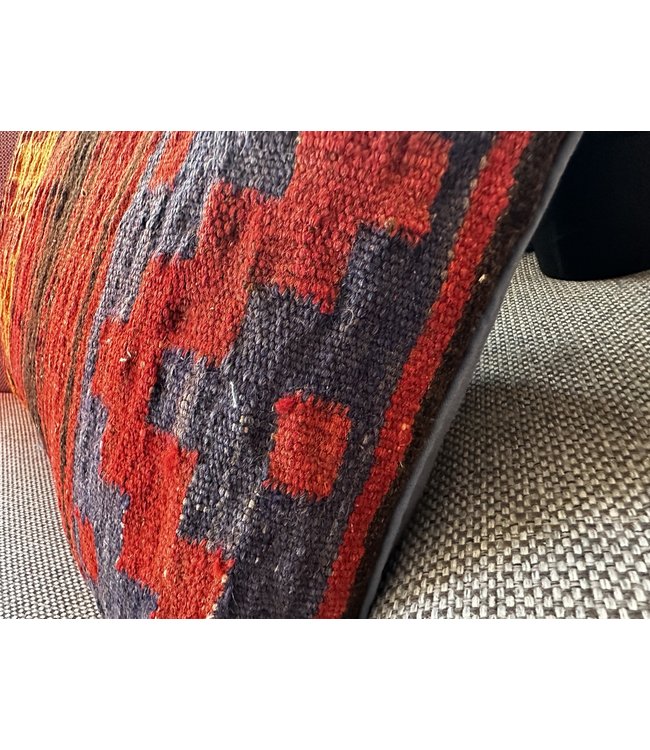 vintage 1 x kilim cushion cover ca 60x40 cm with filling