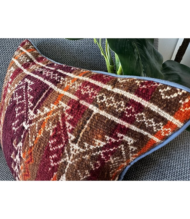 vintage 1x unike vintage kelim kussens met vulling 40x40 cm