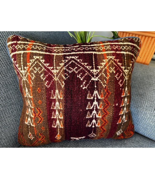 vintage 1x unike vintage kelim kussens met vulling 40x40 cm