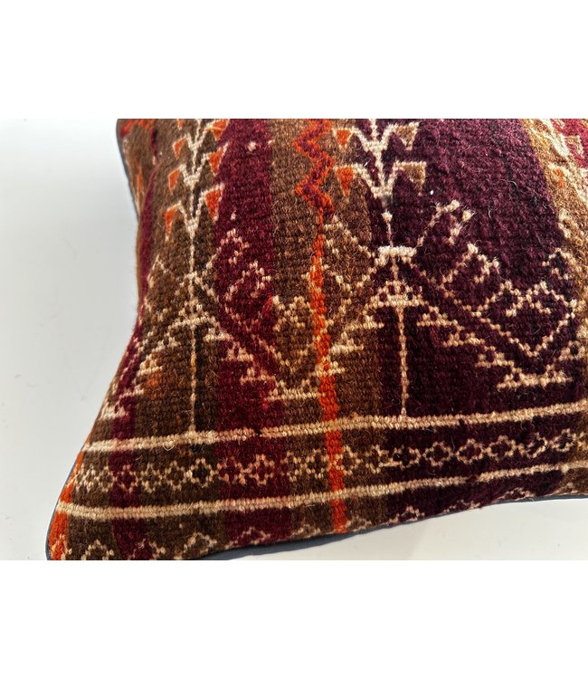 vintage 1x kilim cushion cover ca 40x40 cm with filling