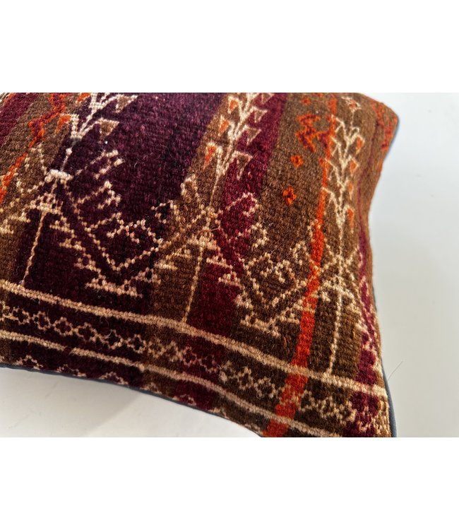 vintage 1x kilim cushion cover ca 40x40 cm with filling
