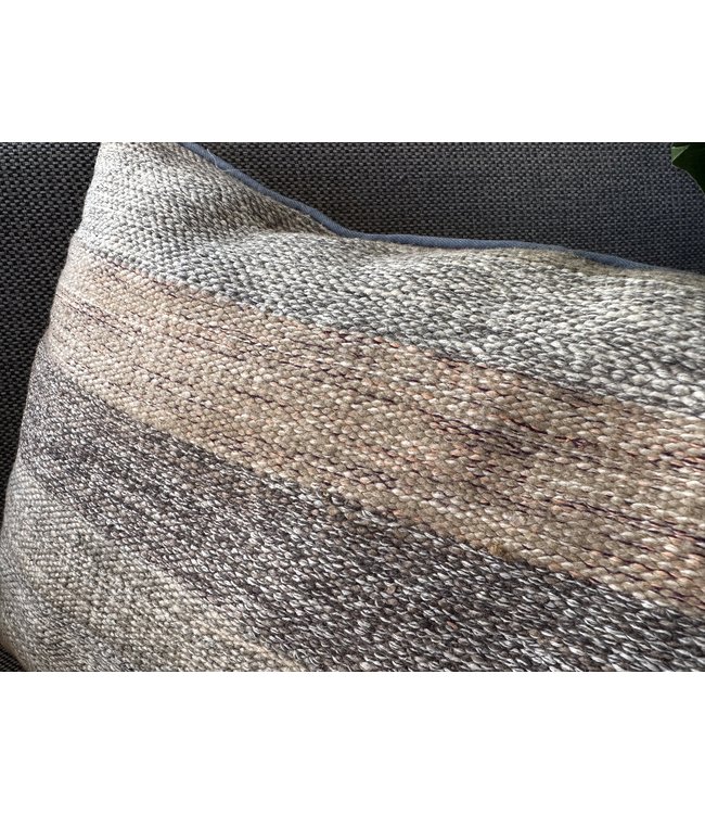 vintage 1x kilim cushion cover ca 60x40 cm with filling