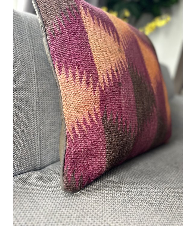 1x kilim cushion cover moederne ca 45x45 cm with filling