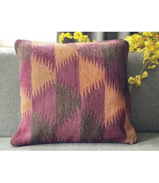 1x kilim cushion cover moederne ca 45x45 cm with filling