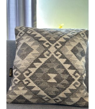 1x natural  kilim cushion cover traditional ca 45x45 cm with filling