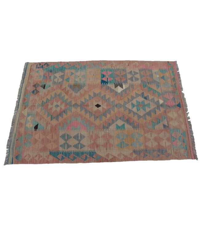 Handgewebte Orientalisch Wolle Kelim Teppich 155x97 cm
