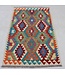 Handgewebte Orientalisch Wolle Kelim Teppich 145x98cm