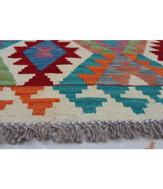 Handgewebte Orientalisch Wolle Kelim Teppich 145x98cm