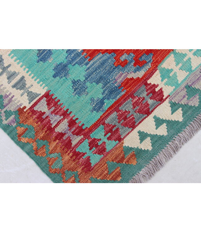 Handgewebte Orientalisch Wolle Kelim Teppich 157x104cm