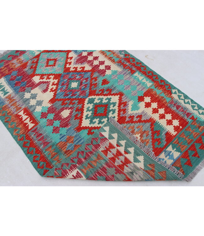 Handgewebte Orientalisch Wolle Kelim Teppich 157x104cm