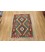 Hand Woven Afghan Wool Kilim Area Rug 115x81cm