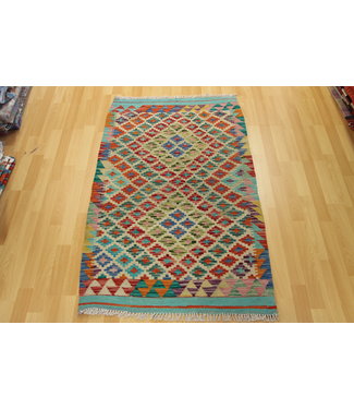 Hand Woven Afghan Wool Kilim Area Rug 130x82cm Hand Woven Afghan Wool Kilim Area Rug 130x82cm