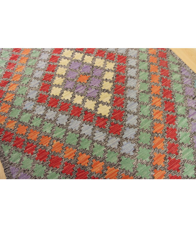 Handgemaakt Oosters Kelim Wol Vloerkleed 116x91cm