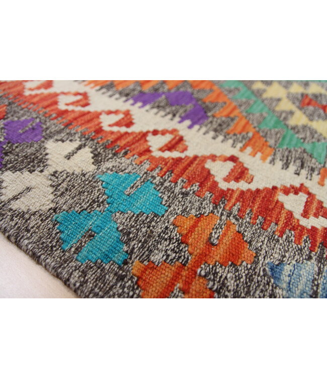 Handgewebte Orientalisch Wolle Kelim Teppich 118x82cm