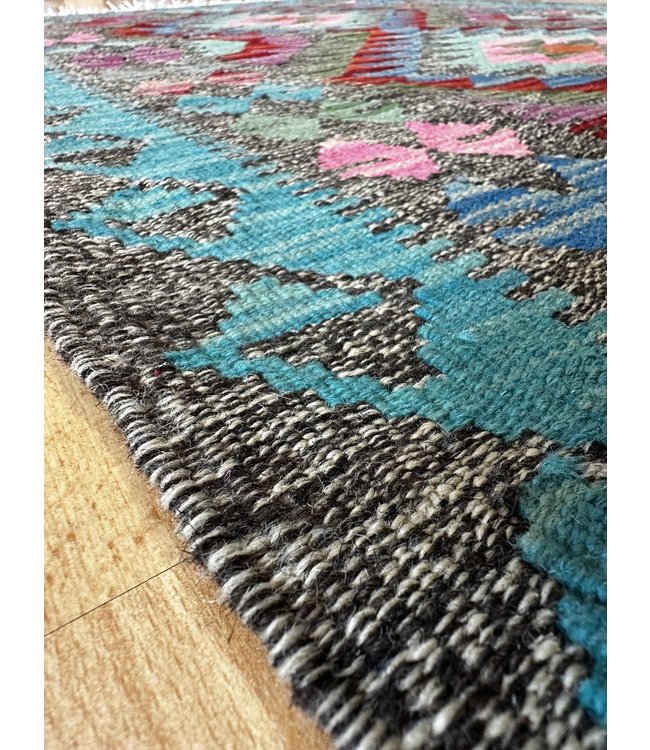 Handgewebte Orientalisch Wolle Kelim Teppich 116x84cm