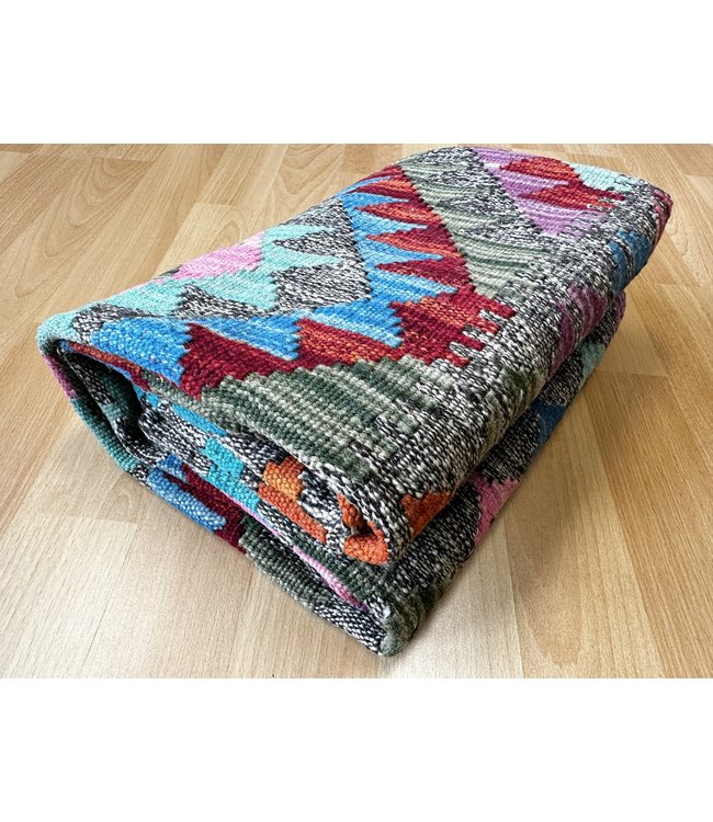 Handgewebte Orientalisch Wolle Kelim Teppich 116x84cm