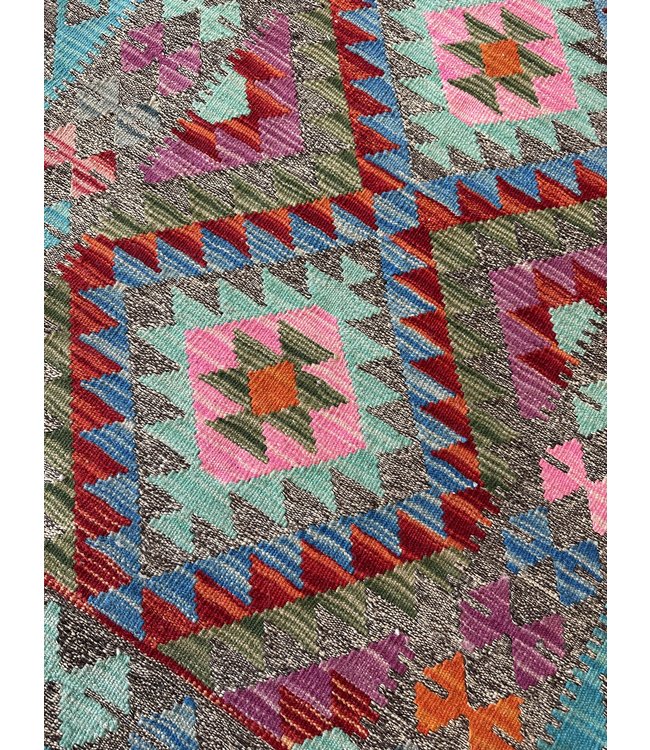 Handgewebte Orientalisch Wolle Kelim Teppich 116x84cm