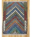 Hand Woven Afghan Wool Kilim Area Rug 115x88cm
