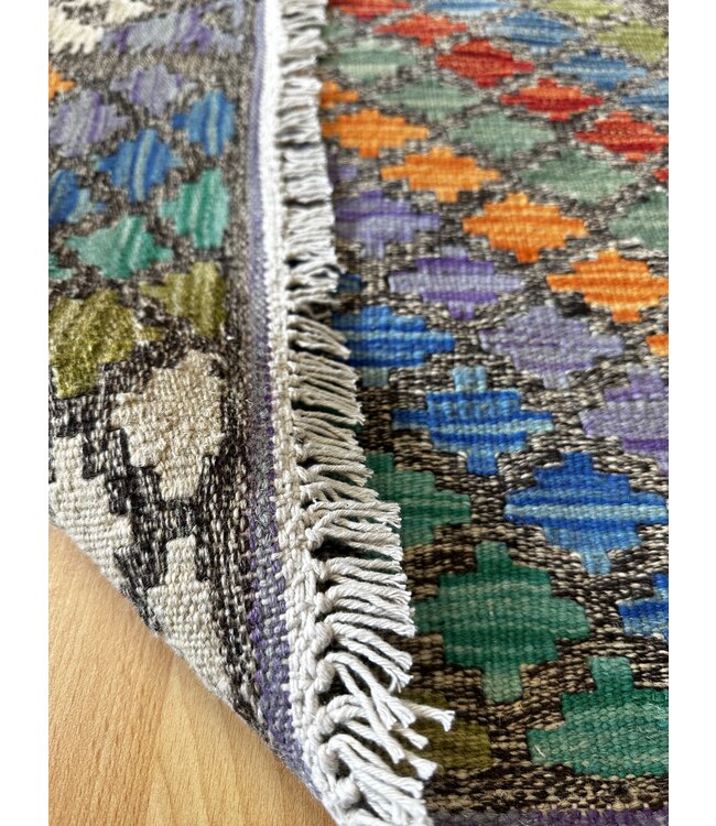 Handgewebte Orientalisch Wolle Kelim Teppich 115x88cm