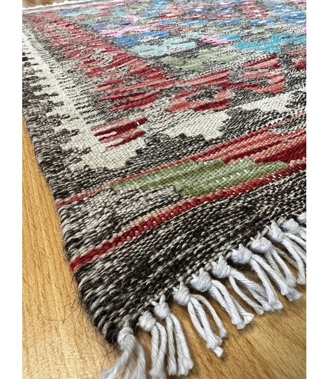 Handgewebte Orientalisch Wolle Kelim Teppich 116x85cm