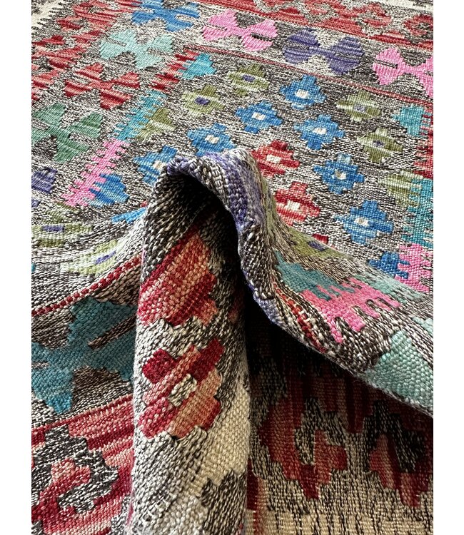 Handgewebte Orientalisch Wolle Kelim Teppich 116x85cm