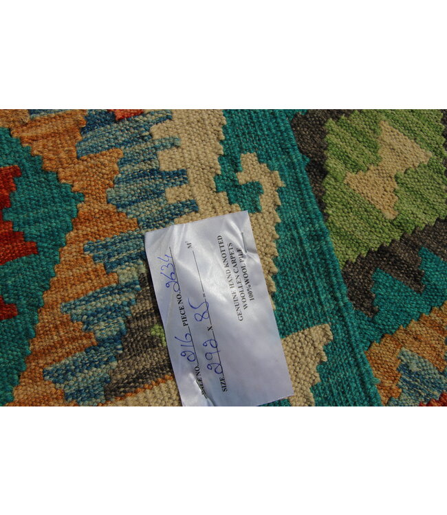 kelim kleed    292x85  cm vloerkleed tapijt kelims hand geweven