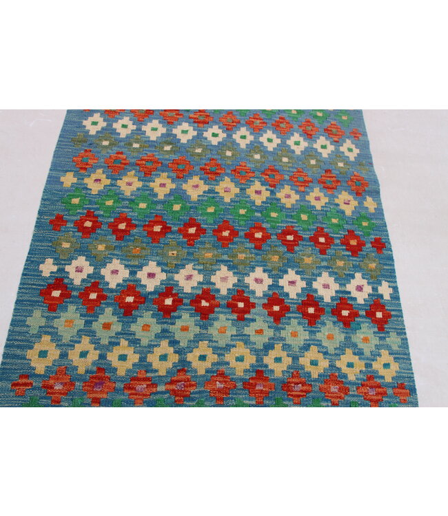 kelim kleed  290x83cm  vloerkleed tapijt kelims hand geweven