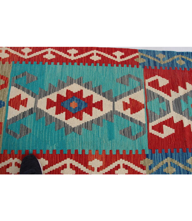 kelim kleed  308x78cm  vloerkleed tapijt kelims hand geweven