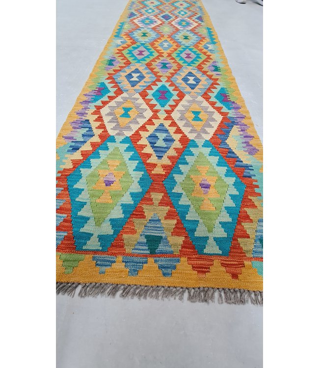 kelim teppich  läufer 294x83cm