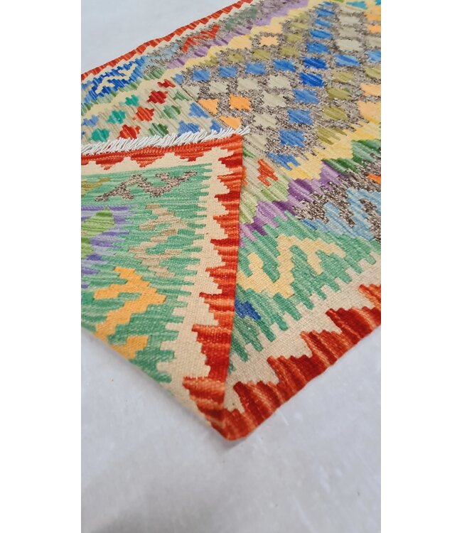 kelim kleed 290x81cm vloerkleed tapijt kelims hand geweven