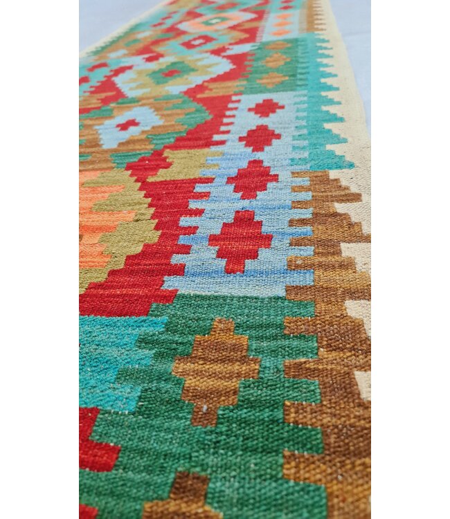 kelim kleed 286x76cm vloerkleed tapijt kelims hand geweven