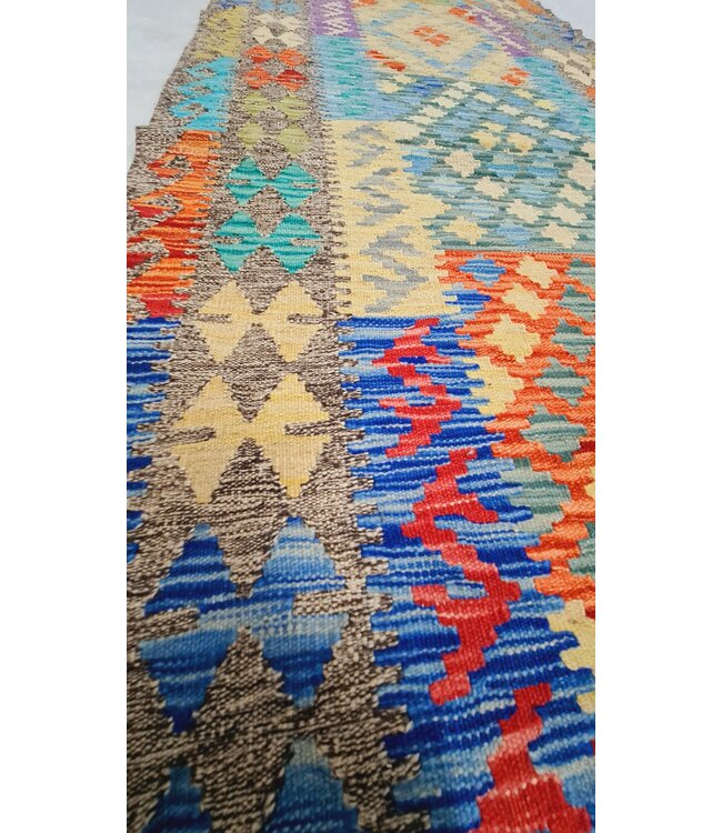 kelim kleed  285x88cm    vloerkleed tapijt kelims hand geweven