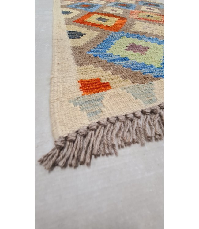 kelim kleed  200x82cm  vloerkleed tapijt kelims hand geweven