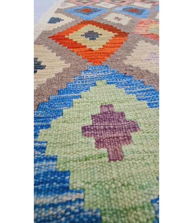 kelim kleed  200x82cm  vloerkleed tapijt kelims hand geweven