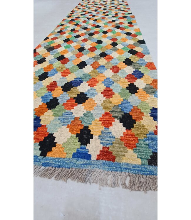 kelim kleed    292x82cm  vloerkleed tapijt kelims hand geweven