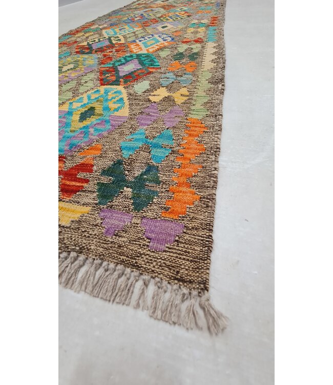 kelim kleed    300x86cm  vloerkleed tapijt kelims hand geweven