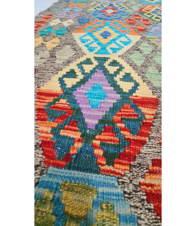 kelim kleed    300x86cm  vloerkleed tapijt kelims hand geweven