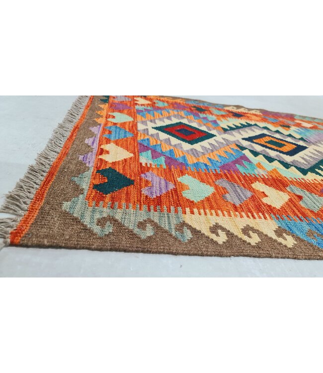 kelim kleed    293x88cm  vloerkleed tapijt kelims hand geweven