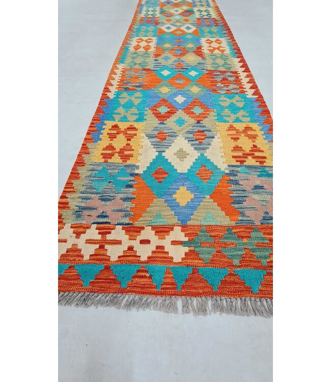 kelim teppich  läufer 297x82cm