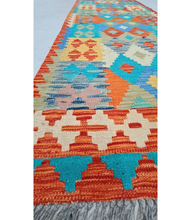 kelim teppich  läufer 297x82cm